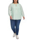 ფოტო #5 პროდუქტის Plus Size Pintucked Top