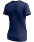 Фото #5 товара Women's Navy, Heathered Gray Cleveland Indians Team V-Neck T-shirt Combo Set