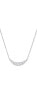Фото #3 товара Arabella cubic Zirconia Heart 18" Statement Necklace in Sterling Silver