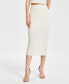 ფოტო #1 პროდუქტის Women's Textured Midi Skirt, Created for Macy's