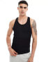 Фото #1 товара ASOS 4505 Icon seamless rib training racer vest in black