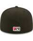 Фото #5 товара Men's Black Indianapolis Indians Authentic Collection Team Alternate 59FIFTY Fitted Hat