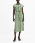 Фото #1 товара Women's 100% Linen Shirty Dress