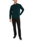 Men's Slim-Fit Zip-Placket Long Sleeve Polo Sweater