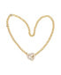 Фото #1 товара by Adina Eden pave Heart Toggle Cuban Link Necklace