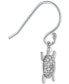 ფოტო #3 პროდუქტის Cubic Zirconia Turtle Drop Earrings in Sterling Silver, Created for Macy's