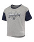 Big Girls Heathered Gray New York Yankees Bleachers T-shirt
