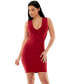 ფოტო #1 პროდუქტის Women's Double V Mini Bandage Dress