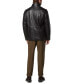 ფოტო #2 პროდუქტის Men's Wollman Smooth Leather Racer Jacket with Removable Interior Bib
