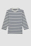 Фото #1 товара Свитшот Defacto Striped 100% Cotton Regular Fit