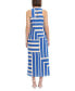 Women's Striped Sleeveless Maxi Dress