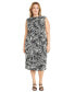 ფოტო #1 პროდუქტის Plus Size Printed Midi Dress