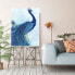 Фото #2 товара The Blue Peacock Gallery-Wrapped Canvas Wall Art - 16" x 20"