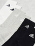 adidas Sportswear 3 pack crew socks in mutli