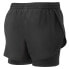 Puma 2In1 Woven Running Athletic Shorts Womens Black Casual Athletic Bottoms 521