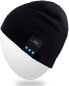 Фото #1 товара Мужская шапка синяя трикотажная Rotibox Bluetooth Beanie Hat Wireless Headphone for Outdoor Sports Xmas Gifts