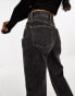 Cotton On loose straight leg jeans in washed black