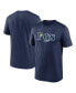 Фото #1 товара Men's Navy Tampa Bay Rays Fuse Legend T-shirt