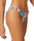 ფოტო #3 პროდუქტის Juniors' Foil Print Ruffle-Trim Hipster Bikini Bottoms, Created for Macy's