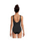 Фото #26 товара Women's Chlorine Resistant High Leg Soft Cup Tugless Sporty One Piece Swimsuit