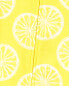 Toddler 1-Piece Lemon 100% Snug Fit Cotton Footie Pajamas 5T