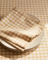 Gingham check napkin (pack of 2) ВАНИЛЬНЫЙ, 45 x 45 cm** **45 x 45 cm - фото #2