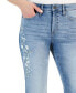 ფოტო #4 პროდუქტის Women's Embroidered High Rise Straight-Leg Jeans, Created for Macy's