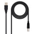 NANOCABLE USB A 2.0 Male To USB B 2.0 Male 3 m USB Cable