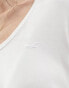 Фото #8 товара Hollister short sleeve logo v-neck t-shirt in white