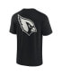 Men's and Women's Black Arizona Cardinals Super Soft Short Sleeve T-shirt