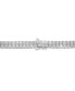 Фото #4 товара Macy's men's Diamond 20" Double Row Necklace (1 ct. t.w.) in Sterling Silver