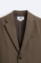Фото #10 товара Костюмный пиджак из смесовой шерсти ZARA