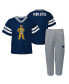 Фото #1 товара Toddler Boys and Girls Navy Penn State Nittany Lions Two-Piece Red Zone Jersey and Pants Set