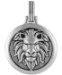 Фото #1 товара Esquire Men's Jewelry lion Amulet Pendant in Sterling Silver, Created for Macy's