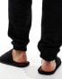 Polo Ralph Lauren slipper in black with red logo