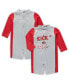 Фото #2 товара Toddler Girls Gray, Scarlet Ohio State Buckeyes Wave Runner Wetsuit