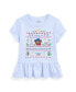 Toddler and Little Girls Polo Bear Cotton Jersey Peplum T-shirt