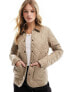 Barbour Deveron quilted jacket in light beige