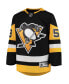 Фото #3 товара Big Boys Jake Guentzel Black Pittsburgh Penguins Home Premier Player Jersey