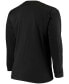 Фото #2 товара Men's Big and Tall Black Carolina Panthers Color Pop Long Sleeve T-shirt