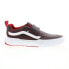 Фото #2 товара Vans Kyle Pro 2 VN0A4UW3REB Mens Burgundy Leather Lifestyle Sneakers Shoes