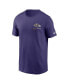 Men's Purple Baltimore Ravens Team Incline T-shirt