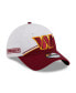 Youth Boys and Girld White, Burgundy Washington Commanders 2023 Sideline 9TWENTY Adjustable Hat