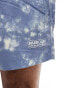 Barbour International tie dye swim shorts in blue