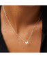 ფოტო #3 პროდუქტის Silver Initial Necklace - Letter Necklace