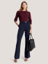 Фото #2 товара Slim Fit Split-Hem Flare Pant