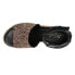 Фото #4 товара Matisse Roma Cheetah Print Espadrille Wedge Womens Black Casual Sandals ROMA-BK