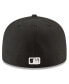 ფოტო #1 პროდუქტის Men's Black Chicago White Sox 2023 Jackie Robinson Day 59FIFTY Fitted Hat