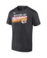 Фото #2 товара Men's Heather Charcoal Kansas City Chiefs Super Bowl LVII Champions Victory Formation T-shirt