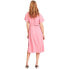 Фото #2 товара VILA Loe Short Sleeve Wrap Midi Dress